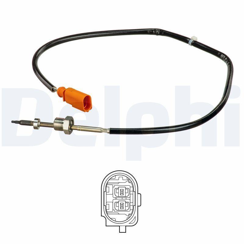 Delphi Exhaust Temperature Sensor - Particulate onwards for VW Golf, Audi A3, Skoda Octavia — Temperature Sensors & Switches