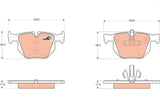 TRW GDB1560 Brake Pads - Rear for BMW X5 (2006-2018)