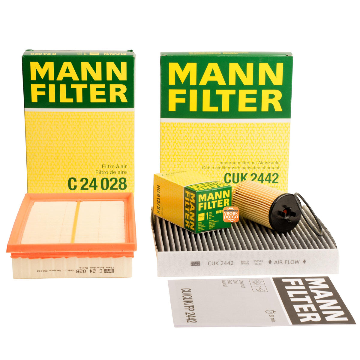 Scheduled Service Filter Set New Aveo T300 1.2-1.4 Manual Vitese Uygun 2012-> — Auto Parts Hall, Maintenance & Service Kits