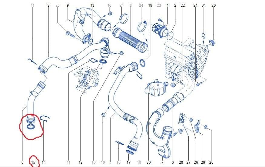 Renault 1.5 dCi Turbo Seal - O-Ring for Megane 3 (2010-2015) — Turbo & Supercharger