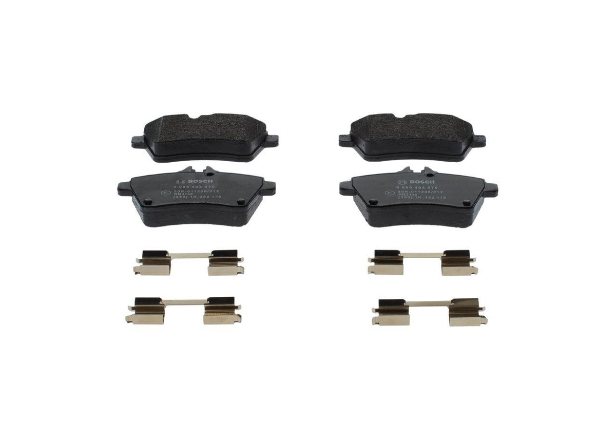 Bosch 0986494570 Brake Pad Front W169 W245 05- — Brake Pads