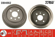 trw db4002 rear drum brake, 200mm rear brake drum for various car models, technical specifications of trw db4002 TRW DB4002 | Rear Drum Brake for Vectra A, Astra F, Ascona, Kadett, and Lanos | 200mm TRW DB4002 Rear Drum Brake - Compatibility for Multiple Models trw, rear-drum-brake, vectra-a, astra-f, ascona, kadett, lanos, car-parts, mechanics, ai-generated