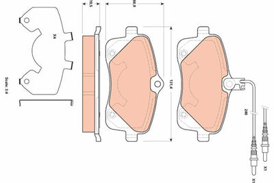 TRW GDB1895 Brake Pad Front Peugeot 407 2.0 HDi 04-10 — Brake Pads