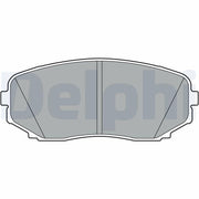 delphi lp3399 brake pads front view, delphi lp3399 brake pads specifications DELPHI LP3399 Front Brake Pads - Low-Metallic Material | Fits 19-Outlander DELPHI LP3399 Front Brake Pads for 19-Outlander delphi, brake-pads, car-parts, outlander, automotive, mechanics, car-owners, low-metallic, wva-24544, ai-generated