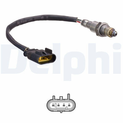 Delphi ES21201-12B1 Lambda Sensor Fiat Egea 1.4 15-> Doblo 1.4 10-> 500L 1.4 12-> 300mm Catalytic Converter Inlet