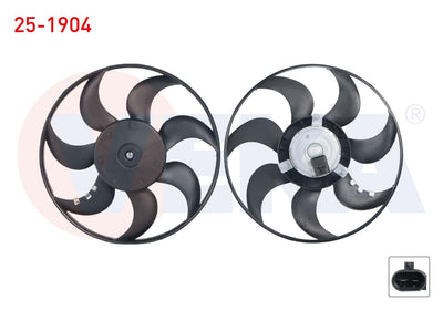 Veka 25-3212 Fan Motor (Motor + Pervane) Water Radiator Opel Vectra A 1.6 1989-1995 — Motors, Pumps & Antennas