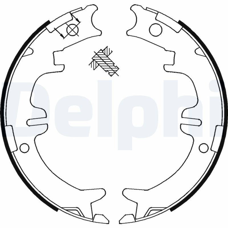 Delphi LS1892 Brake Pabucu