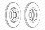FERODO DDF1124 Disc Brake for Megane I-II — Brake Rotors & Drums