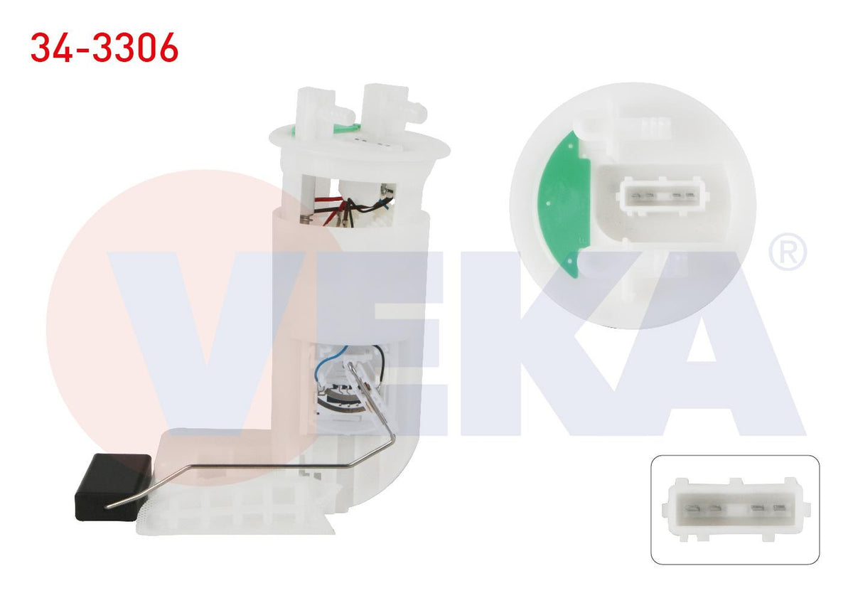 Veka 34-3306 Fuel Tank Level Float 3.5 Bar Peugeot 106 II 1.4i (Tu3jp) 1996-2002 / 106 II 1.6i (Tu5jp) 1996-2 — Fuel Delivery