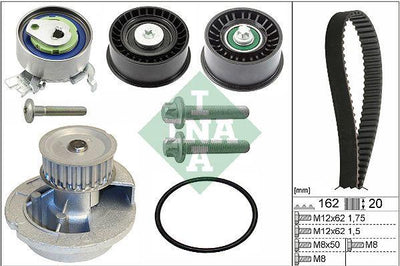 INA 530044131 Tensioner Pulley - Compatible with Clio II, Escape III and 5 more models — Water Pump & Thermostat