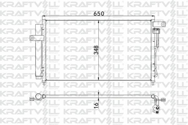 KRAFTVOLL A/C Condenser - Hyundai Accent Era Gasoline 2006+ — Condensers & Evaporators