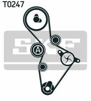 skf timing belt kit vkma01222 for vw and audi models, skf vkma01222 specifications, timing belt kit components SKF VKMA01222 Timing Belt Kit for VW Golf, Jetta, Passat, Audi A3, A4, A6, TT 2.0 FSI | Black 23mm Width SKF VKMA01222 Timing Belt Kit timing-belt-kit, skf, vw-golf, vw-jetta, vw-passat, audi-a3, audi-a4, audi-a6, mechanics, ai-generated
