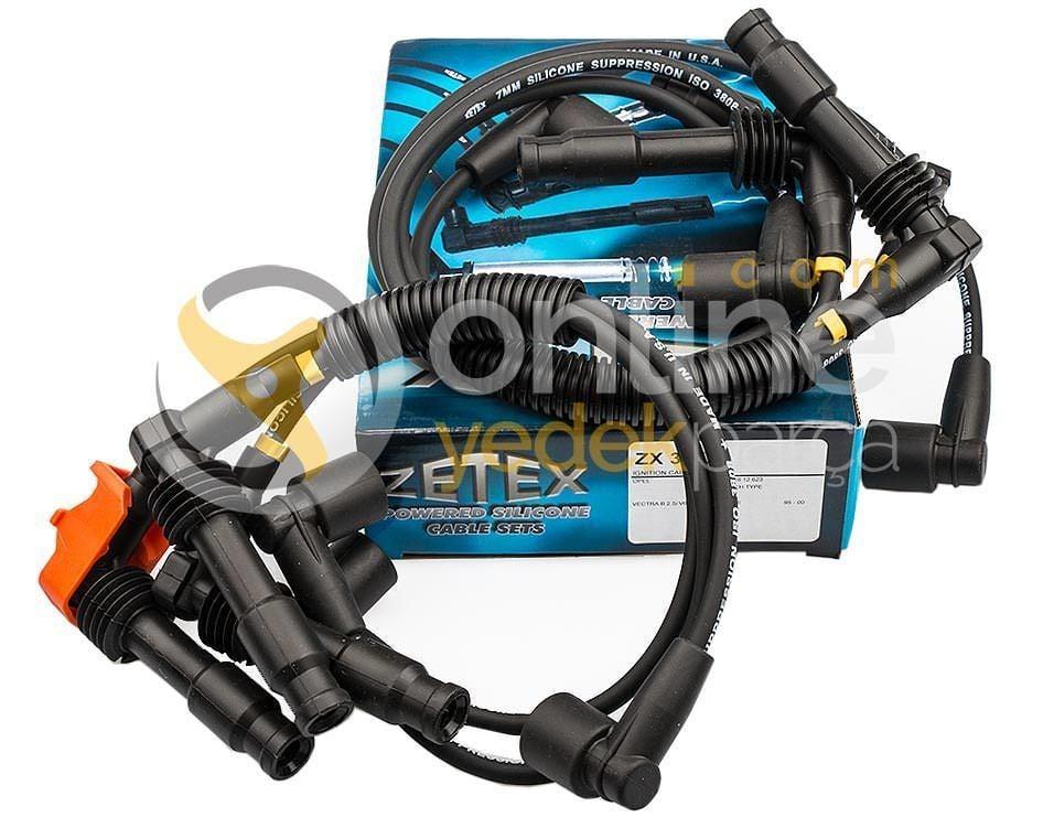 Zetex Spark Plug Cable Set - Opel Omega B 2.5 Gasoline (X25XE) V6 Motor — Coils & Plugs