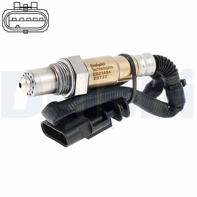 Delphi Oxygen Sensor ES21404-12B1 - Wide Band, Heated, 225mm Cable for Opel Corsa F & Crosland X — Oxygen & Air-Fuel