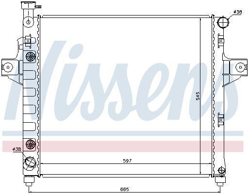 nissens-radiator-gcherokee-99-00-front-view, nissens-radiator-gcherokee-99-00-top-view, nissens-radiator-gcherokee-99-00-dimensions Nissens Radiator for G. Cherokee 4.0 (99-00) - Durable Aluminum Cooling | For Car Owners & Mechanics Nissens Radiator for G. Cherokee 4.0 (99-00) nissens, radiator, jeep-grand-cherokee, car-parts, cooling-systems, automotive-repair, mechanics, car-owners, aluminum, ai-generated