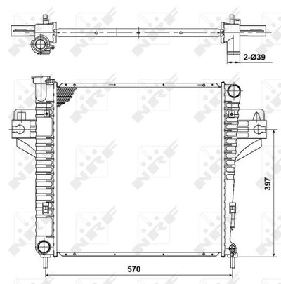 NRF 53182 Motor Radiator Jeep Cherokee 01 08 — Radiators & Fans