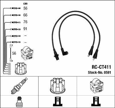NGK Spark Plug Wires Set - Ignition Wire Kit — Coils & Plugs