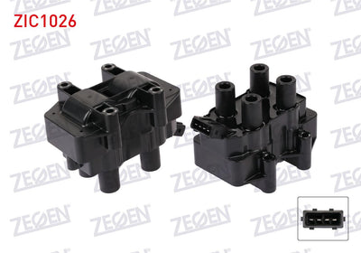 Zegen ZIC1026 Ignition Coil Opel Vectra B 2.0i (X20xev,C20sel) 1995-2003 / Astra F 2.0 (X20xev) 1991-1998 / A — Coils & Plugs