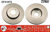 TRW DF4187S Brake Disc - Front Disc for BMW X3 and X5 — Brake Rotors & Drums