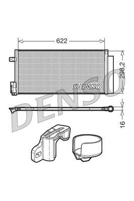 Denso DCN13110 A/C Condenser Fiat Corsa D Grande Punto Bravo II 1.4 1.6 JTD 1.9D — Condensers & Evaporators