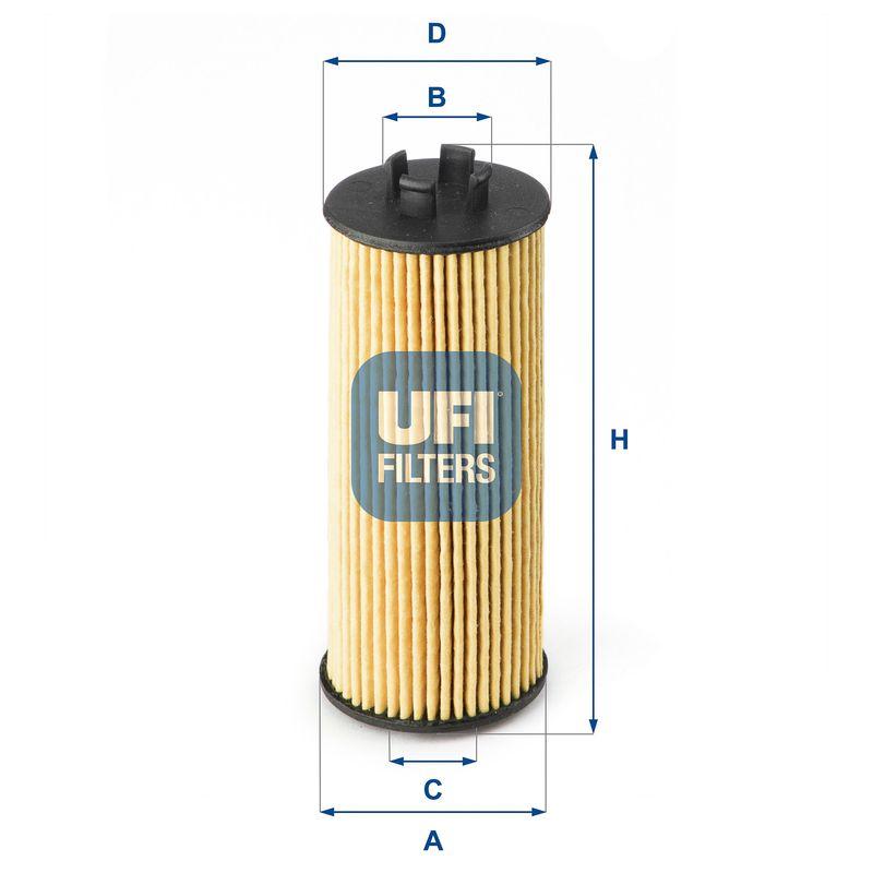 Ufi 25.185.00 Oil Filter (BMW B-37 / 38 / 47 F-45 / 46 / 48 F-54 / 55 / 56 / 57) — Oil Filters