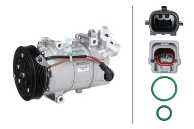 Hella 8FK366201-711 A/C Compressor Renault Clio IV 12 > 1.5 dCi Latitude 11 > 2.0 dCi Master III 2.3 dCi Traffic III 1.6