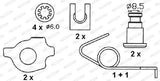 FERODO FSB232 Rear Brake Shoes - Brake Components — Brake Cables & Hardware