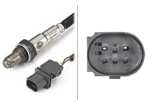 hella 6pa009166-811 lambda oxygen sensor front view, hella 6pa009166-811 lambda oxygen sensor specifications, hella 6pa009166-811 lambda oxygen sensor installation HELLA 6PA009166-811 - Lambda Oxygen Sensor for Karsan Jest, Ducato, Boxer, Jumper, Daily IV V | 600mm Cable HELLA Lambda Sensor - Oxygen Sensor for Various Models hella, lambda-sensor, oxygen-sensor, automotive-parts, car-accessories, engine-management, mechanics, car-owners, automotive-technicians, ai-generated