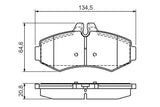BOSCH Brake Pad Set 0986494013 - Low-Metallic, Quiet Performance for Sprinter & Vito — Brake Pads