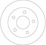 TRW DF4357 Brake Disc for 2002-Designed Primera P12 - 278mm — Brake Rotors & Drums