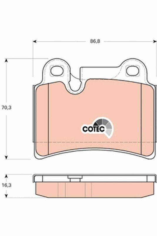 Brembo GDB1722 Brake Pad Set - Fits Touareg Models 02-17 — Brake Pads