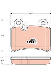 brembo gdb1722 brake pad set for touareg, brembo brake pads close up Brembo GDB1722 Brake Pad Set - Fits Touareg Models 02-17 | 86.8mm Width Brembo GDB1722 Brake Pad Set for Touareg Models brembo, brake-pads, touareg, car-parts, vehicle-safety, braking-system, automotive, mechanics, brake-replacement, ai-generated