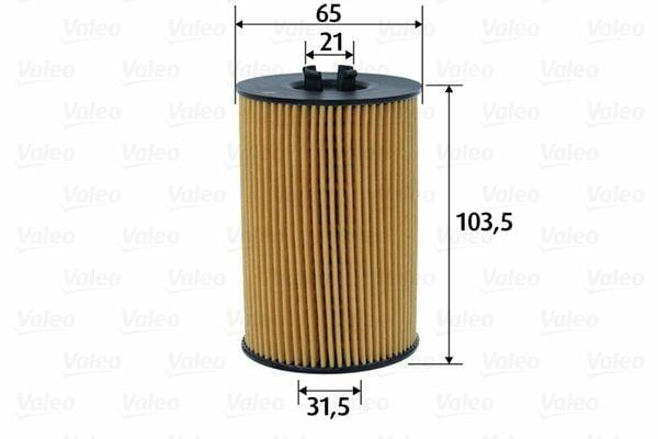 VALEO Oil Filter - Compatible with VW Golf & Caddy 2012, 1.6Tdi, 2.0Tdi — Oil Filters