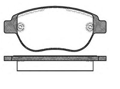 MGA 55164 Brake Pad Front Wva 23600 (Peugeot: 307 1.6 HDi Parter / Fiat: Doblo Ym) — Brake Pads