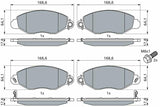 BOSCH 0986494037 Brake Pads - High-Performance for Transit Minibus & Bus