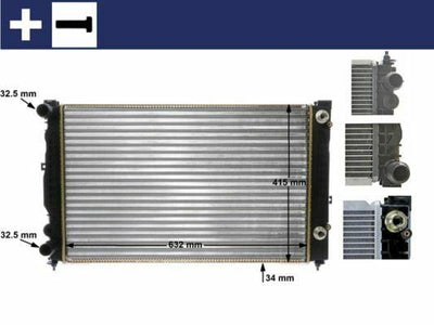 MAHLE CR132000S Radiator for 1996-2006 VW Passat & Audi A4 1.8T/1.9TDI — Radiators & Fans