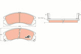 TRW GDB1126 Front Brake Pad Set - Fits Mitsubishi Eclipse, FTO, Galant IV-VI — Brake Pads