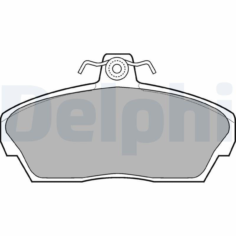 Delphi LP911 Brake Pads - Front Set for Civic VI Aerodeck, Fastback & Hatchback