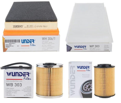 Wunder Opel Corsa C 1.7 Diesel Maintenance Filter Set - Essential Filters — Maintenance & Service Kits