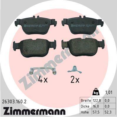 Zimmermann 26303.160.2 Brake Pad — Brake Pads