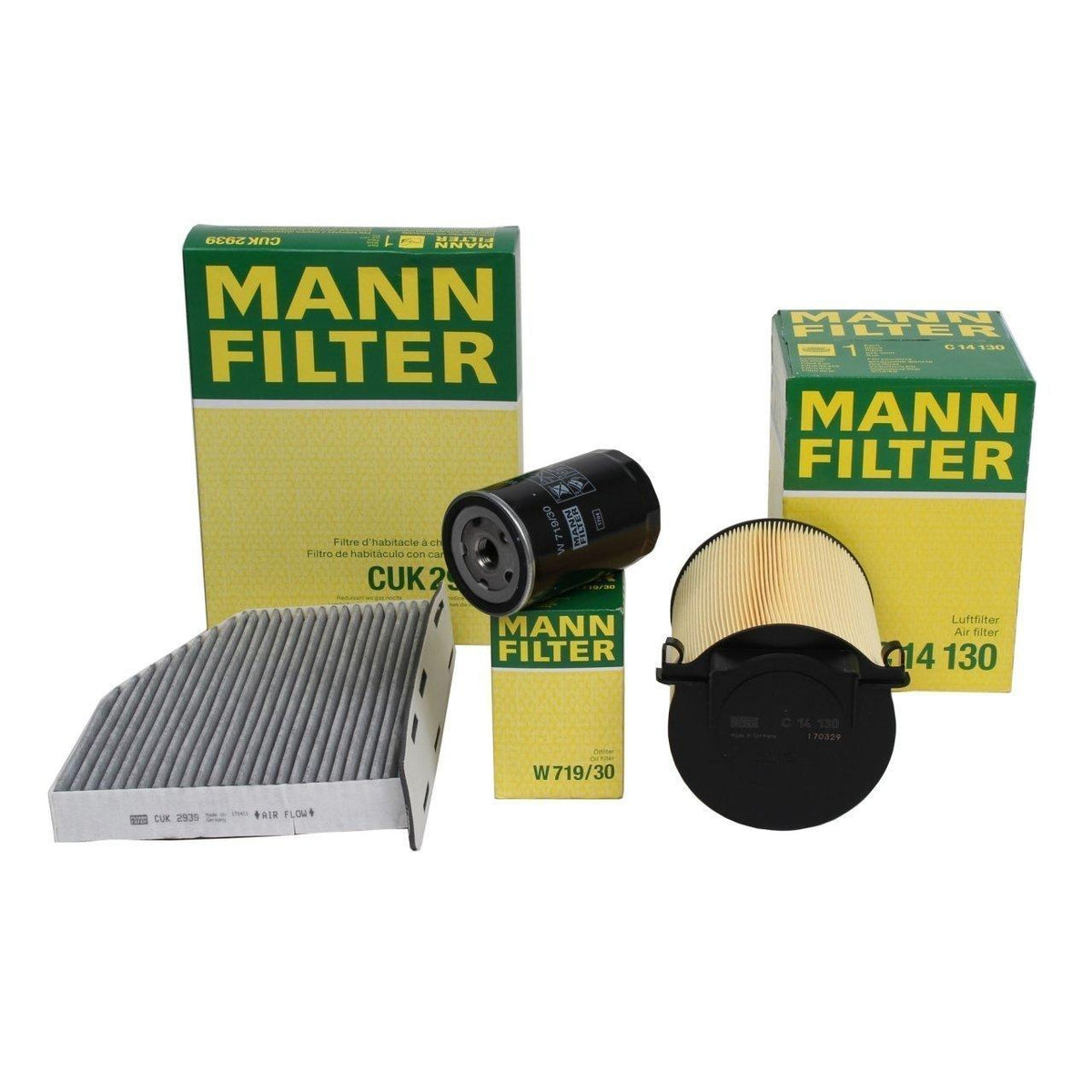 Mann Volkswagen Passat 1.6 Gasoline Maintenance Filter Set - Essential Engine Care — Maintenance & Service Kits