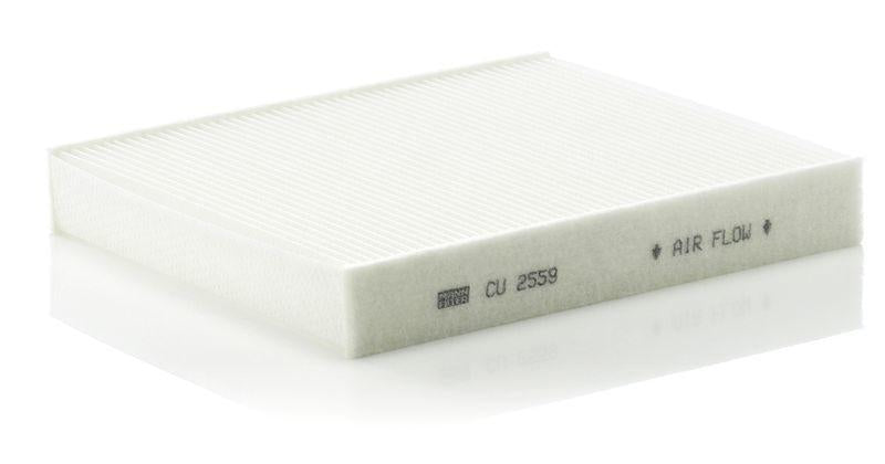 mann cu2559 cabin air filter, high efficiency particle filter for ford vehicles MANN CU2559 Cabin Air Filter - High Efficiency Particle Filter for Ford Mondeo, S-Max, Kuga, C-Max | 24.41 in x 4.02 in x 1.38 in MANN CU2559 Cabin Air Filter - High Efficiency mann, cabin-air-filter, ford-replacement-parts, high-efficiency-filter, vehicle-maintenance, car-owners, s-max, mondeo, kuga, ai-generated