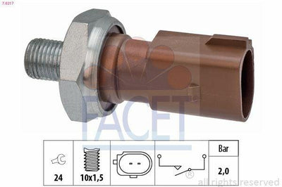 FACET 7.0217 Oil Pressure Switch - Compatible with A3 A4 A5 A6 Q2 Q3 Q5 & More — Switches & Relays