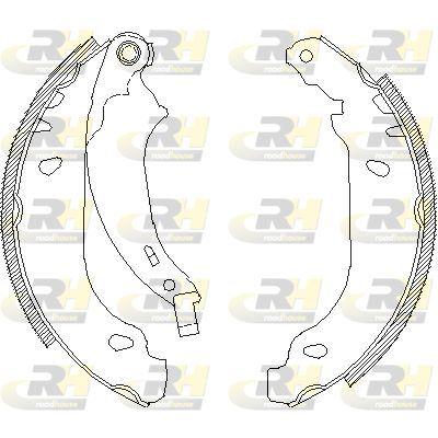 ROADHOUSE 4076.00 Brake Shoe Set — Brake Cables & Hardware