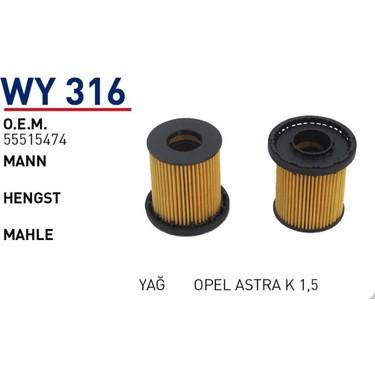 Wunder Opel Astra K 1.5 Diesel Oil Filter — Oil Filters