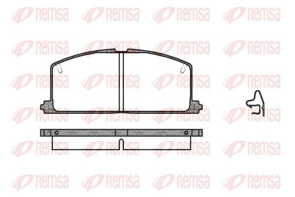 REMSA 0167.04 Brake Pad Camry Stufenheck _V1_ 02 83-01 88 — Brake Pads