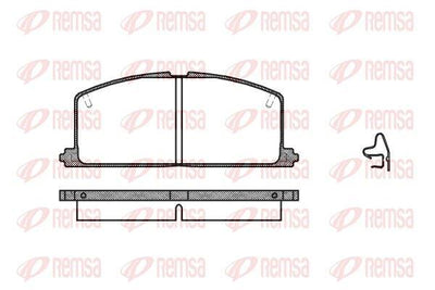 REMSA 0167.04 Brake Pad Camry Stufenheck _V1_ 02 83-01 88 — Brake Pads