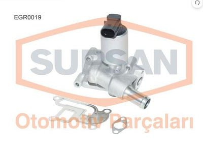 Supsan EGR0019 EGR Valve (D Type Socket) (Opel: Astra G-H /Corsa C-D 1.2 1.4i 16V (Z12xep) /(A10xep-Z10xep — Emission Control