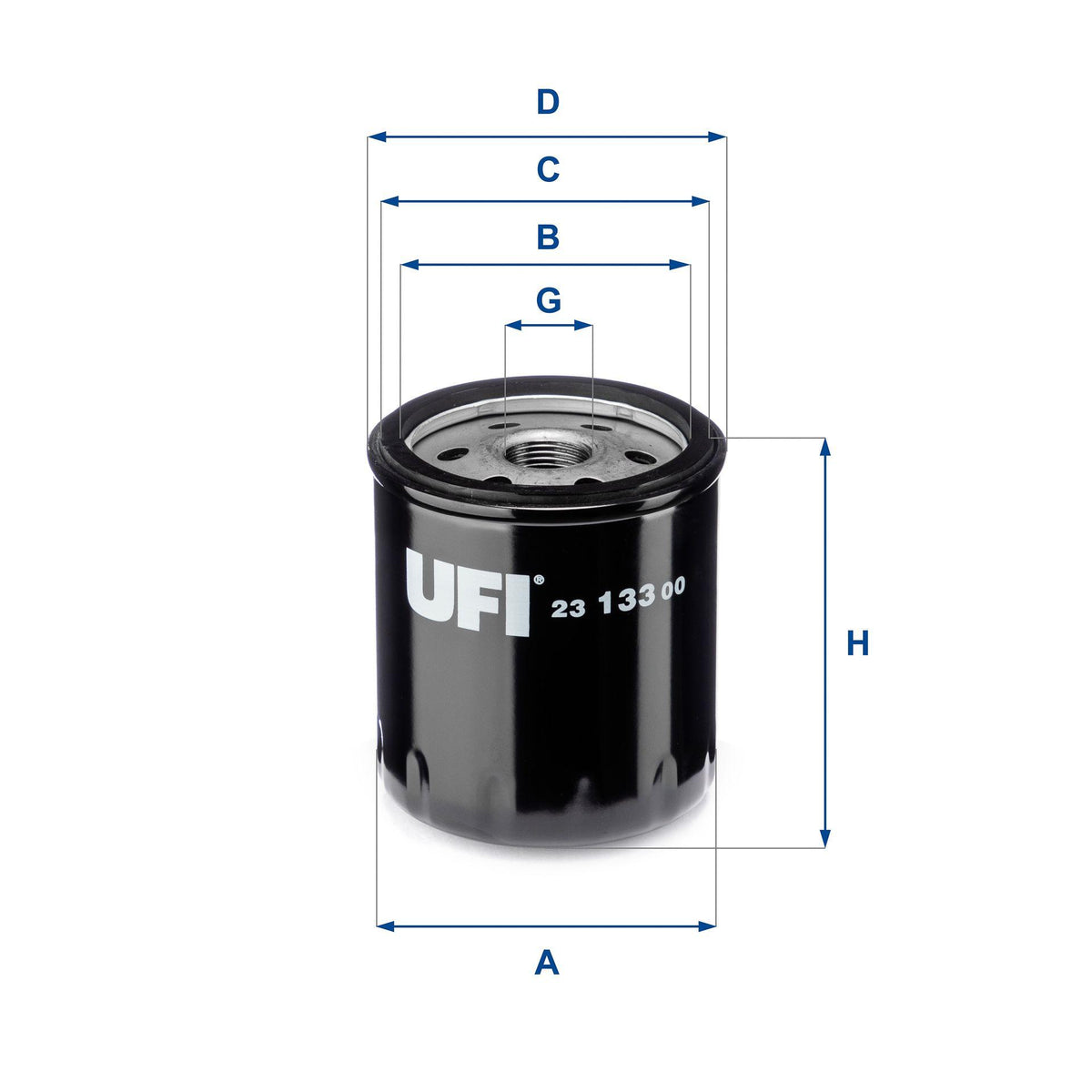 Ufi 23.133.00 Oil Filter Opel Astra F Combo B Vectra B 1.7 Diesel Frontera 3.2 Gasoline — Oil Filters