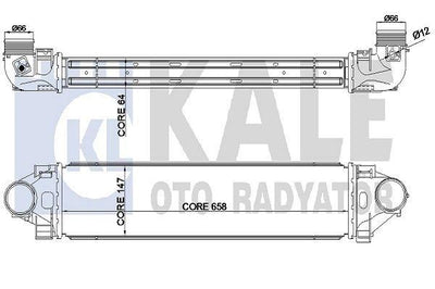 Kale 344930 Turbo Radiator Ford Focus III 2.0 Ecoboost/Mondeo/S-Max S80 II V70 III 07-